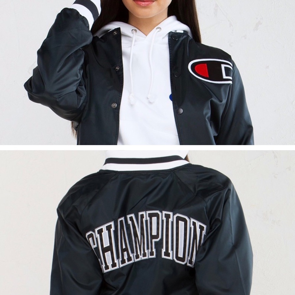 ❗️SOLD❗️Champion Victory Black Bomber Jacket